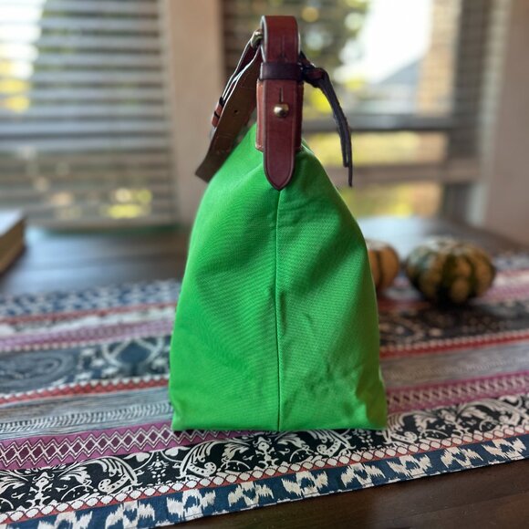 Dooney & Bourke Bright Green Nylon Hobo Shoulder Bag, Preowned - Picture 4 of 17